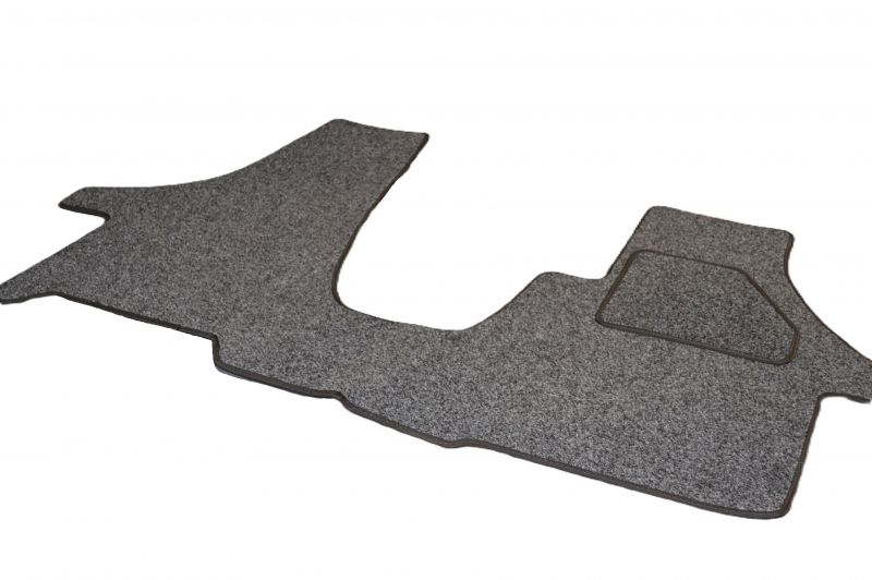 VW T5/T6 Double swivel seat - Van mat - Anthracite - Black edge 