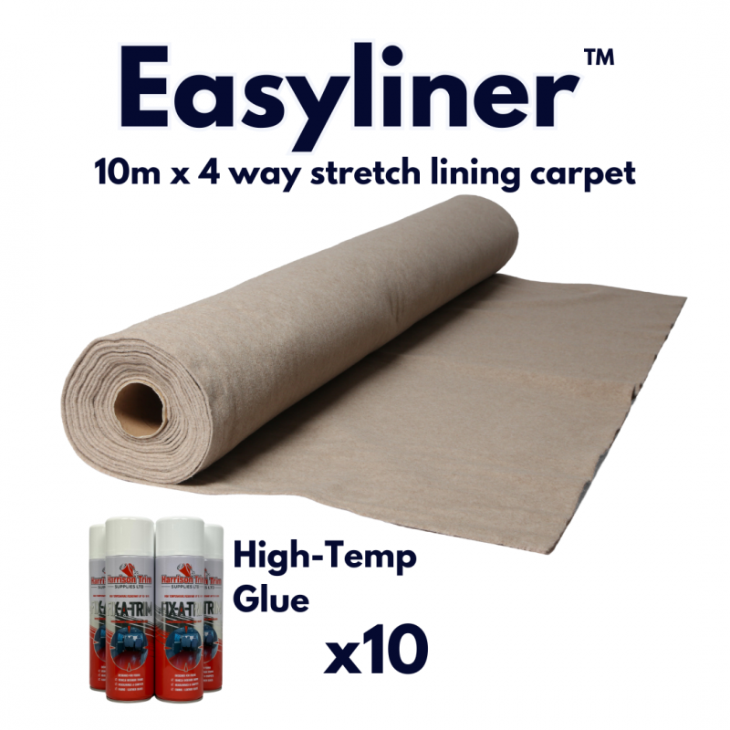 Easyliner Lining Carpet (10m Plus 10 tins Adheshive SWB VAN)